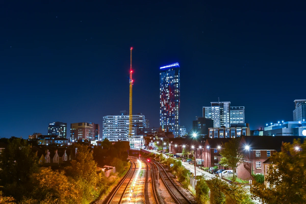 image of Croydon at night